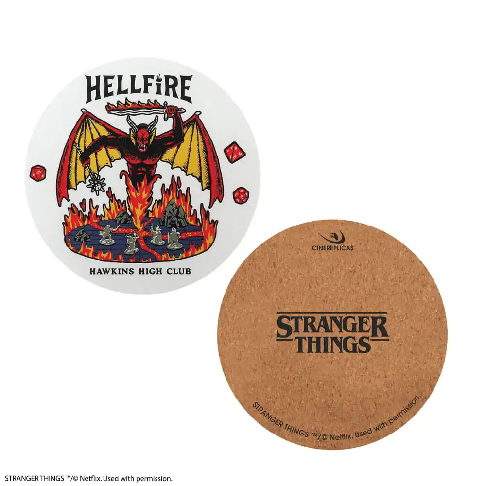 Stranger Things Podstavki 4-Pack Hellfire Club fotografija izdelka