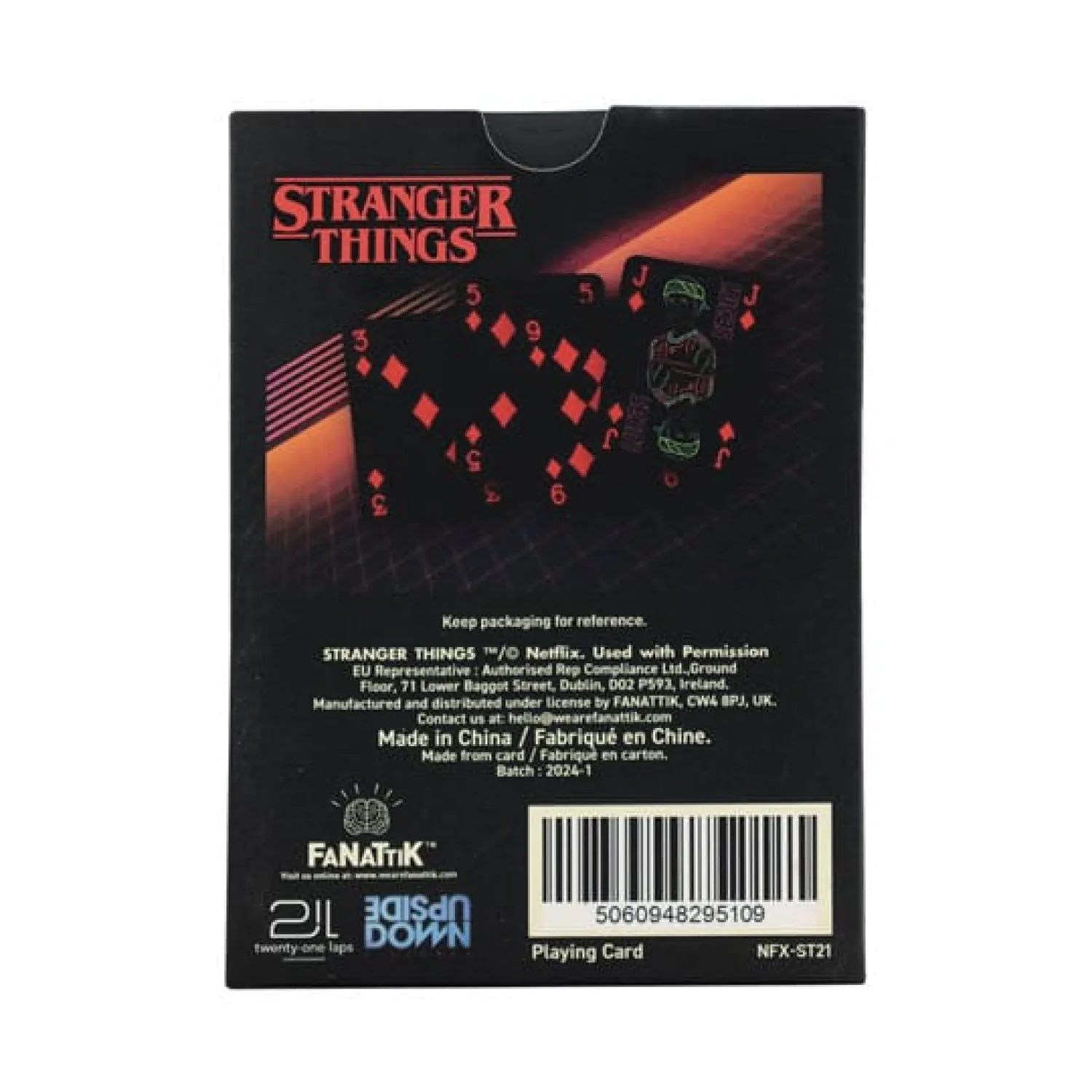 Stranger Things Igralne karte fotografija izdelka