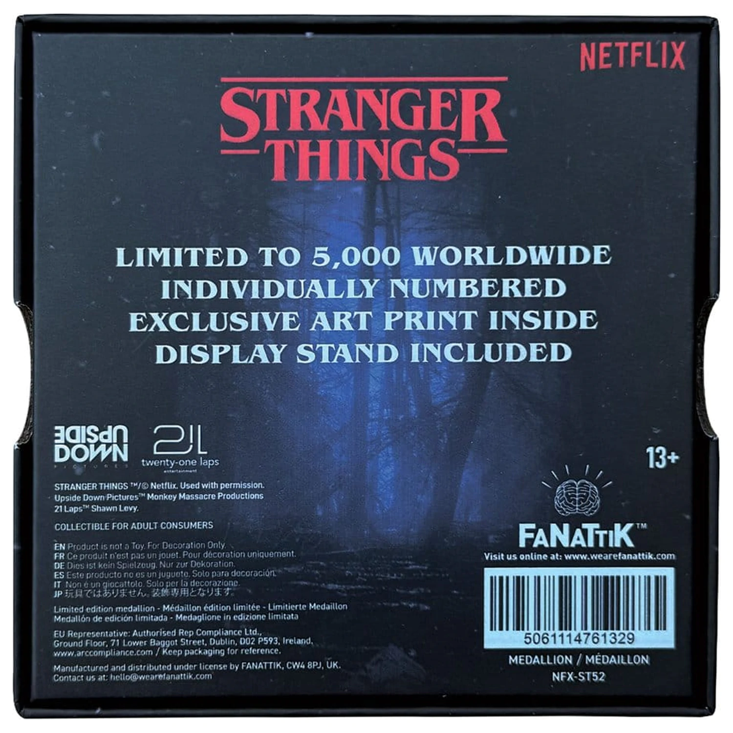 Stranger Things medaljon Eleven & Mind Flayer omejena izdaja fotografija izdelka