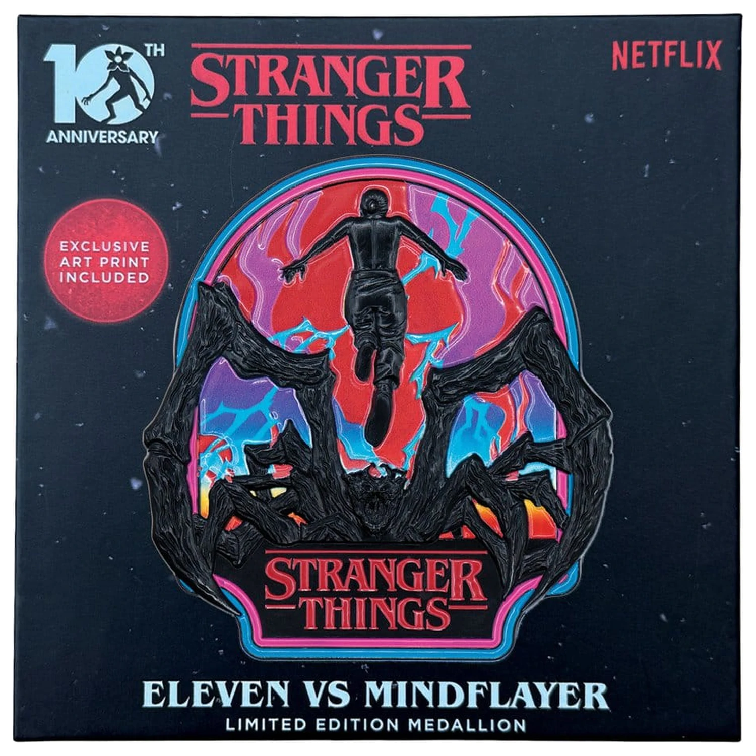 Stranger Things medaljon Eleven & Mind Flayer omejena izdaja fotografija izdelka
