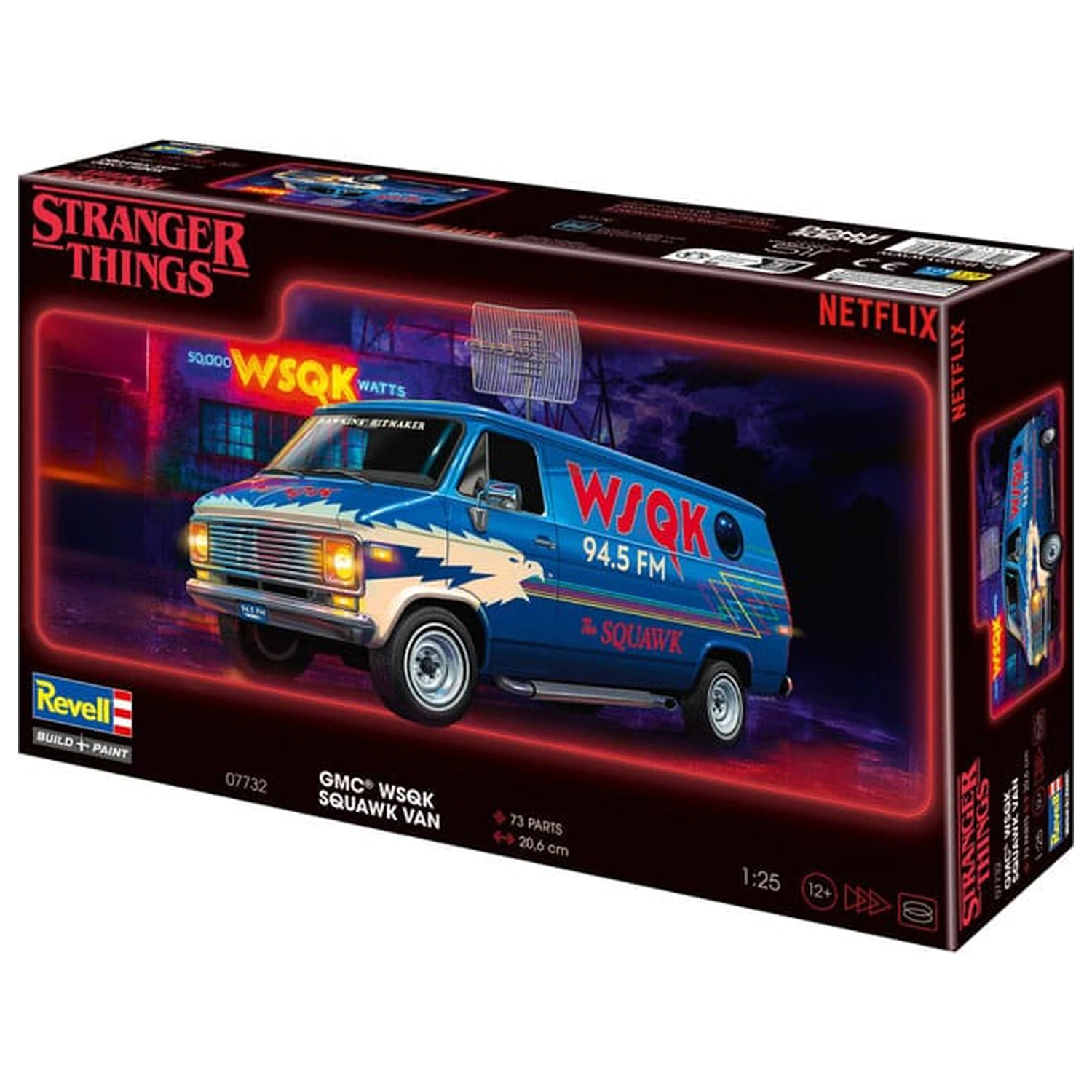Stranger Things model komplet 1/25 Squawk Van 21 cm fotografija izdelka