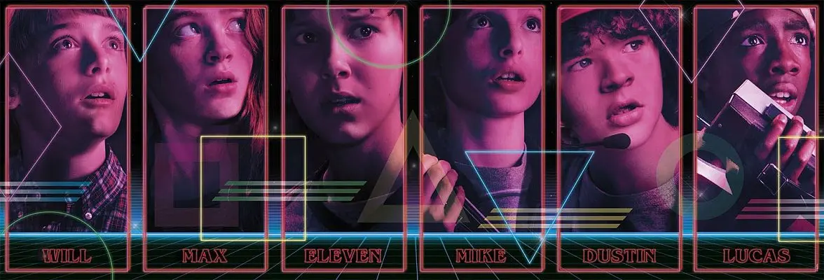 Stranger Things Panorama Puzzle Liki fotografija izdelka