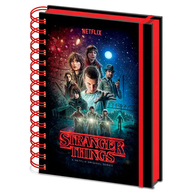 Stranger Things spiralni notes A5 en list fotografija izdelka