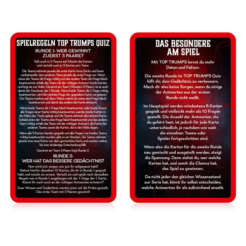 Stranger Things Igra s kartami Top Trumps Quiz *German Version* fotografija izdelka