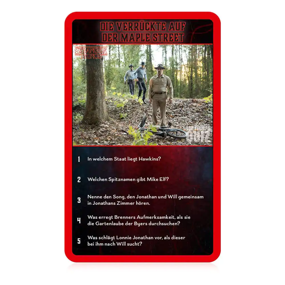 Stranger Things Igra s kartami Top Trumps Quiz *German Version* fotografija izdelka