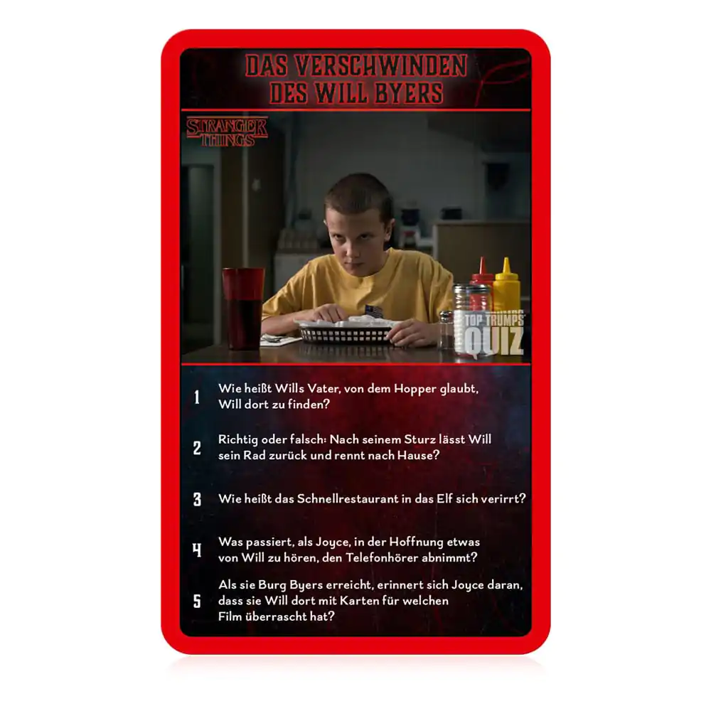 Stranger Things Igra s kartami Top Trumps Quiz *German Version* fotografija izdelka