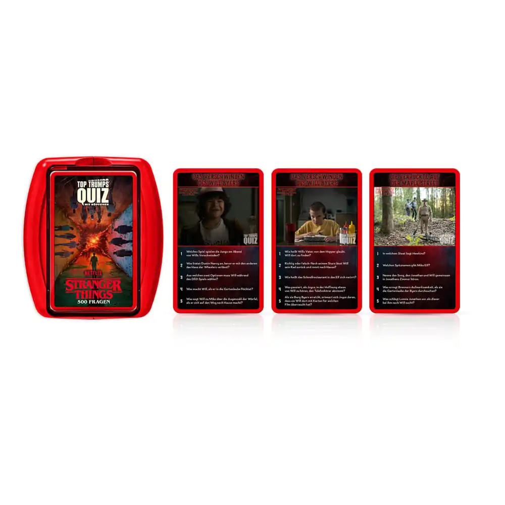Stranger Things Igra s kartami Top Trumps Quiz *German Version* fotografija izdelka