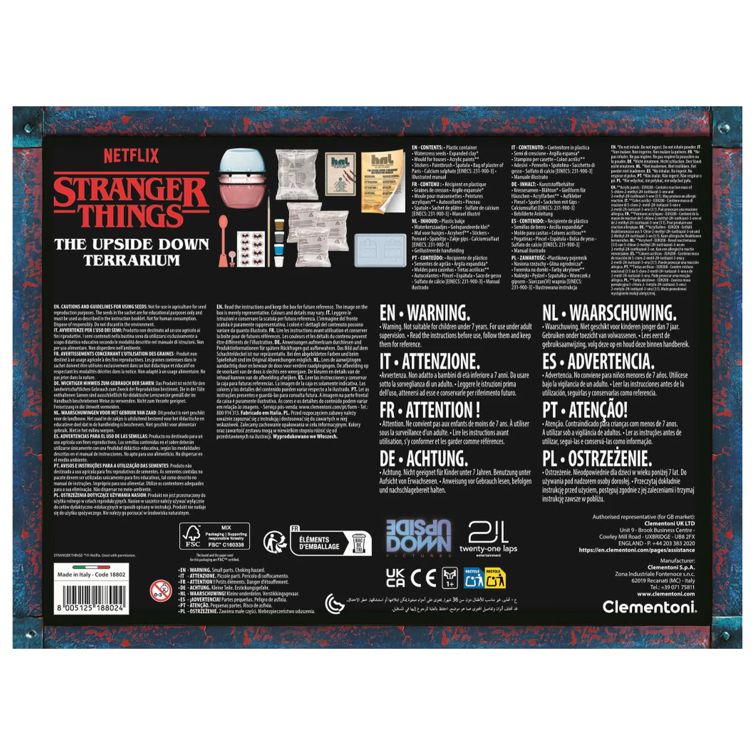 Stranger Things Upside Down Clementoni Terarij fotografija izdelka