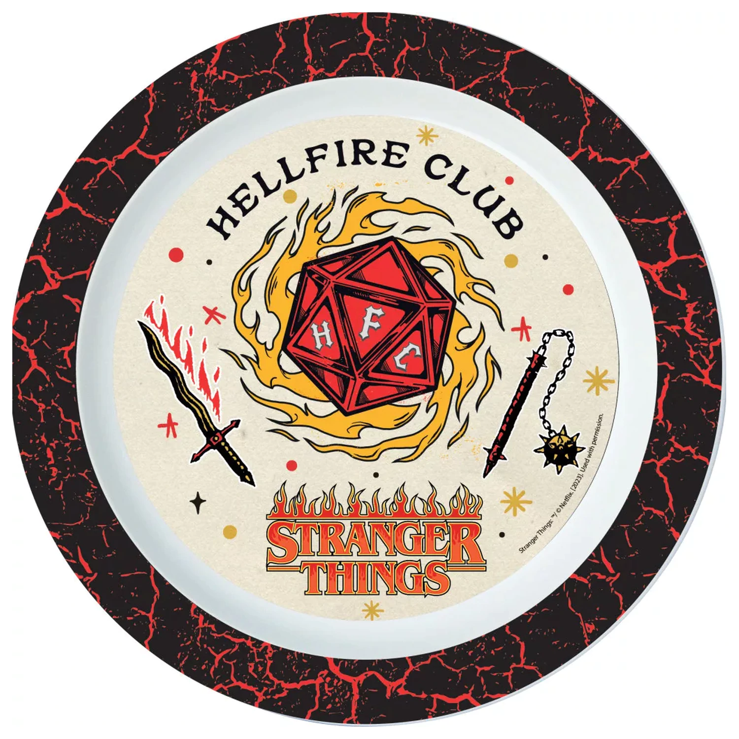 Stranger Things Upside Down mikro ravna plošča 22 cm fotografija izdelka