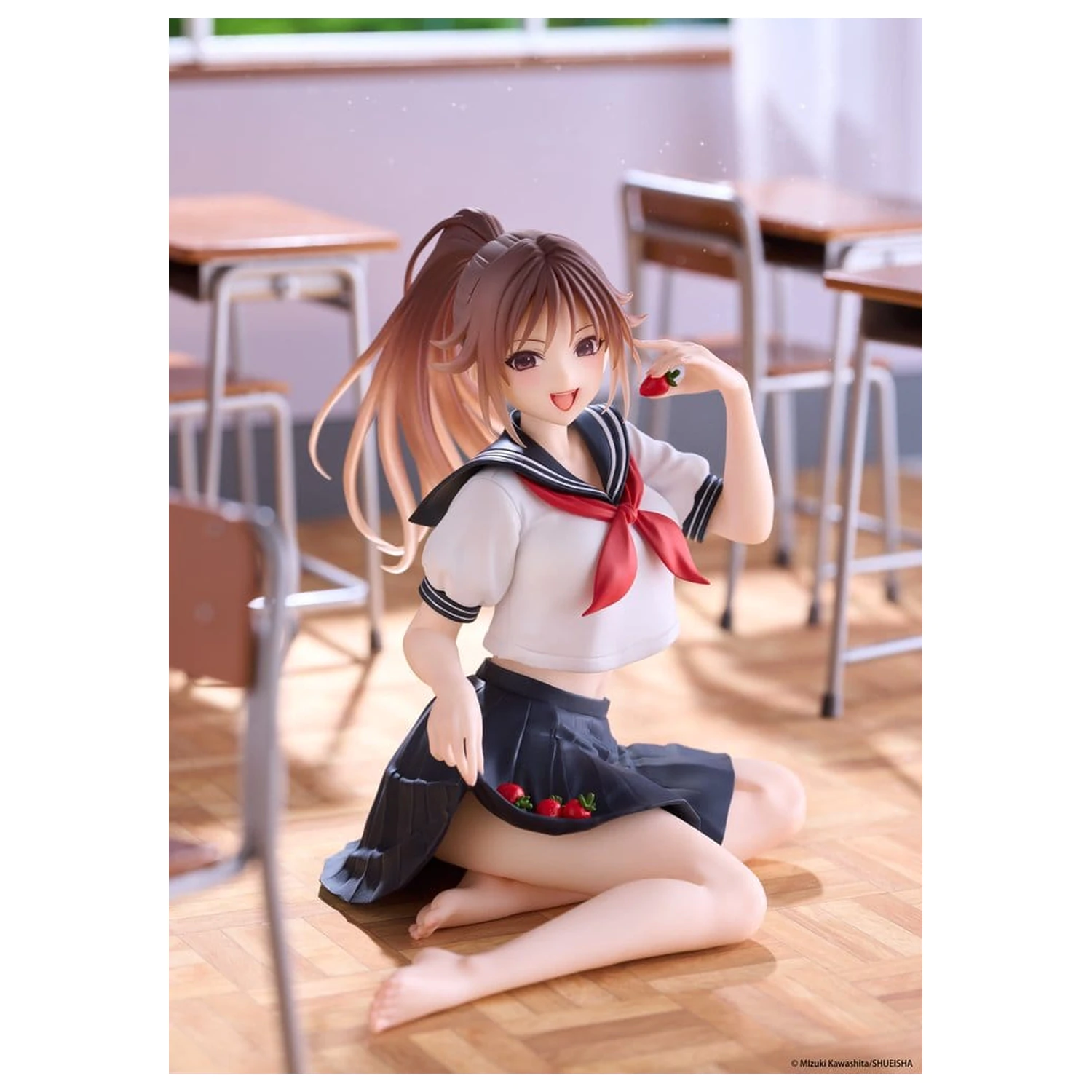 Strawberry 100% Namizna prikupna PVC figura Satsuki Kitaoji (School uniform Ver.) 18 cm fotografija izdelka