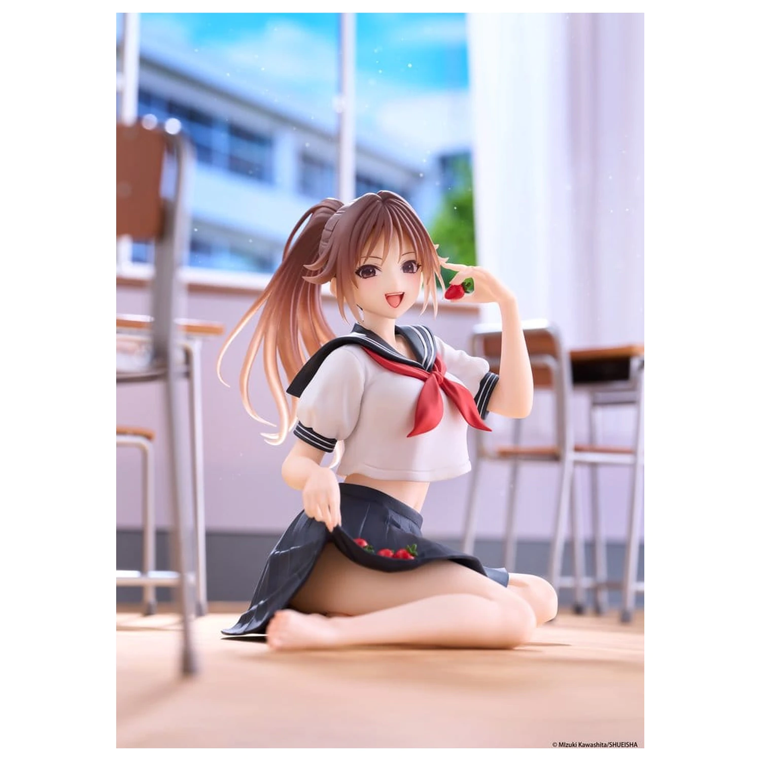 Strawberry 100% Namizna prikupna PVC figura Satsuki Kitaoji (School uniform Ver.) 18 cm fotografija izdelka