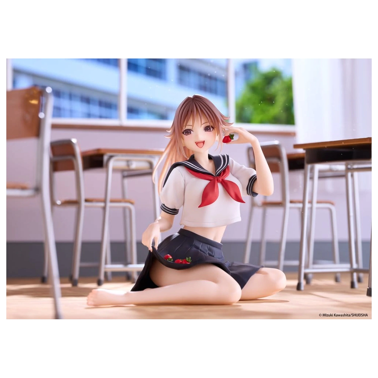 Strawberry 100% Namizna prikupna PVC figura Satsuki Kitaoji (School uniform Ver.) 18 cm fotografija izdelka
