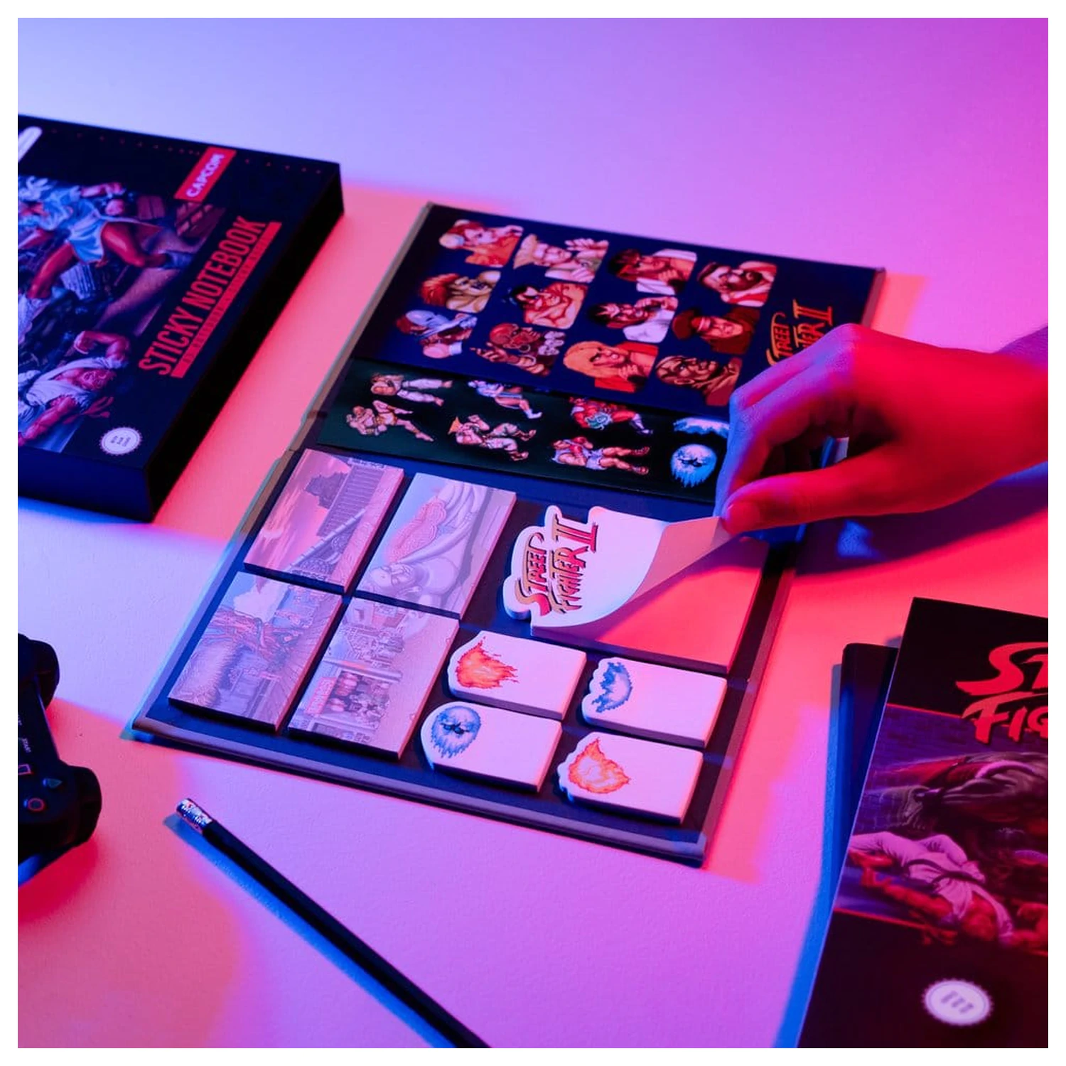 Street Fighter A5 premium blok s samolepilnimi listki fotografija izdelka