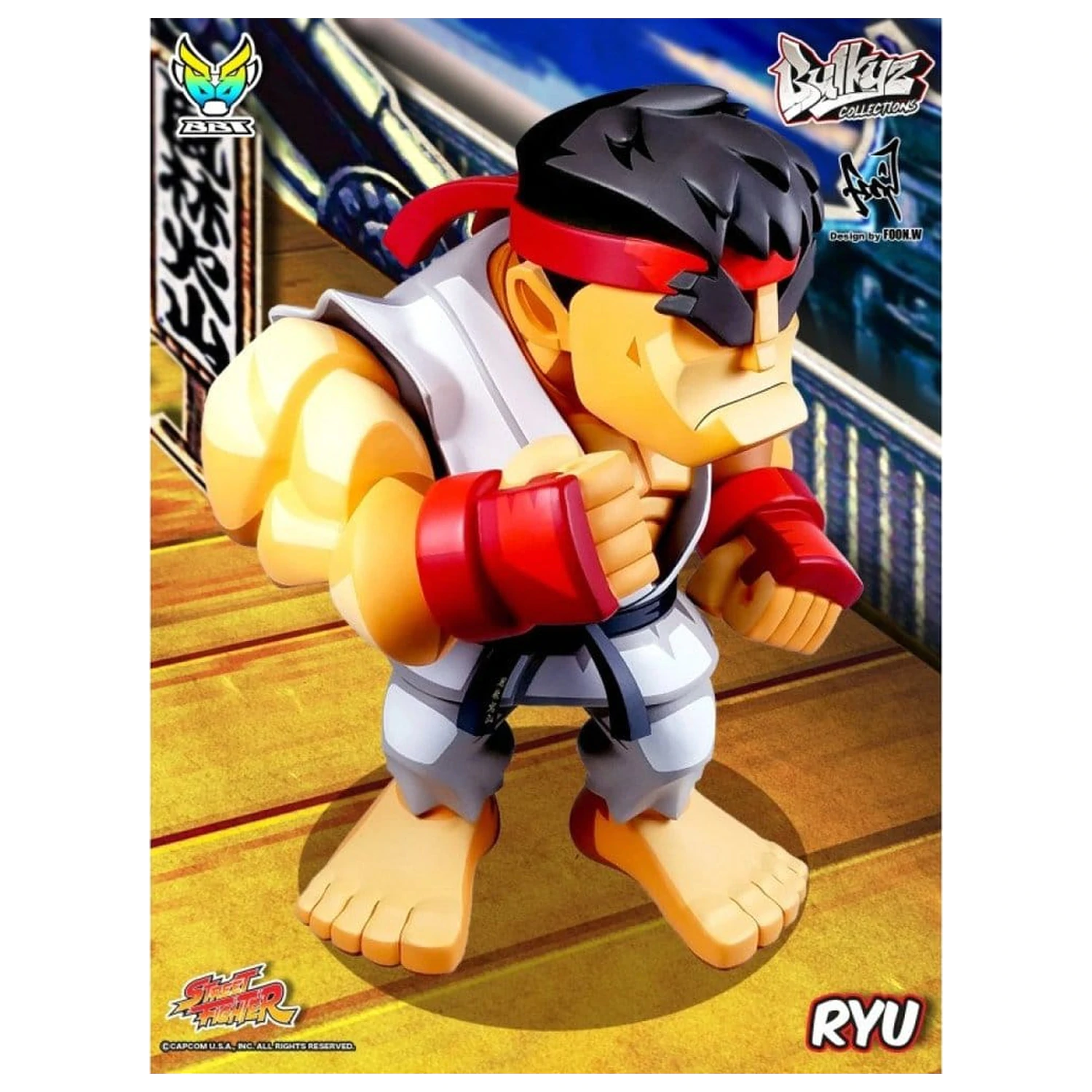 Street Fighter Bulkyz vinilna figura Ryu 30 cm fotografija izdelka