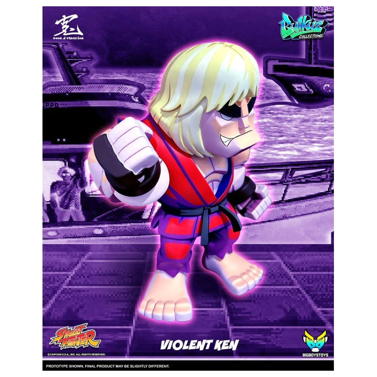 Street Fighter Bulkyz vinilna figura Violent Ken 30 cm fotografija izdelka