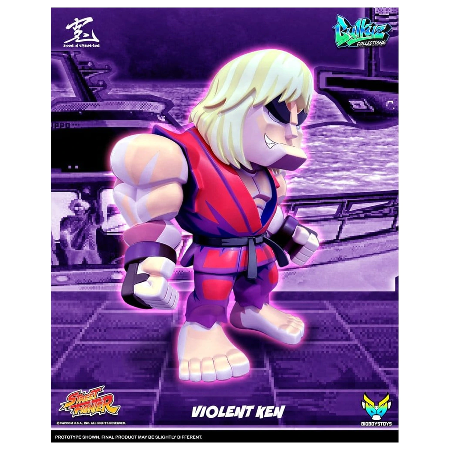 Street Fighter Bulkyz vinilna figura Violent Ken 30 cm fotografija izdelka