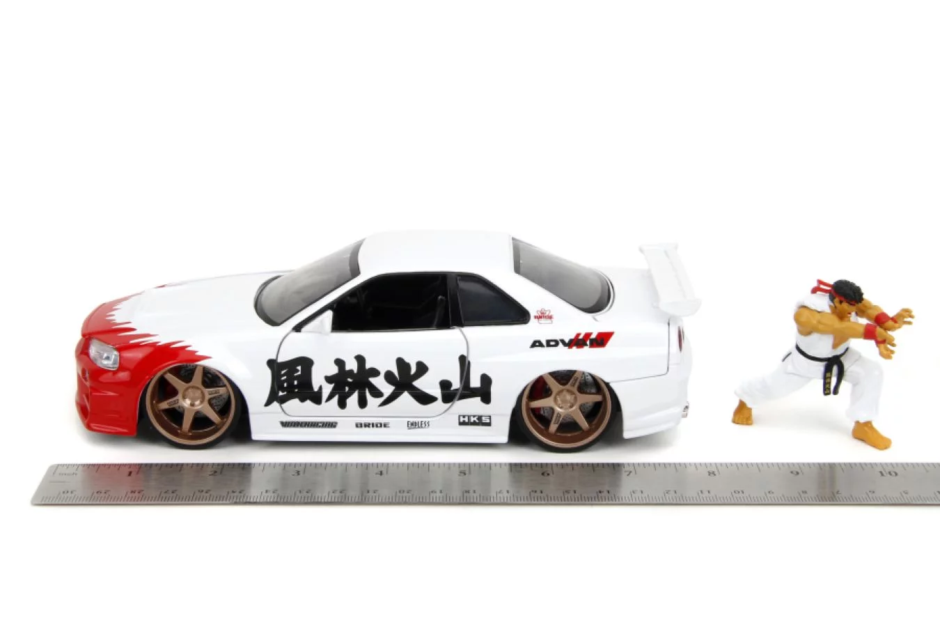 Street Fighter Diecast Model 1/24 Nissan Skyline GTR - model iz tlačno litega materiala fotografija izdelka