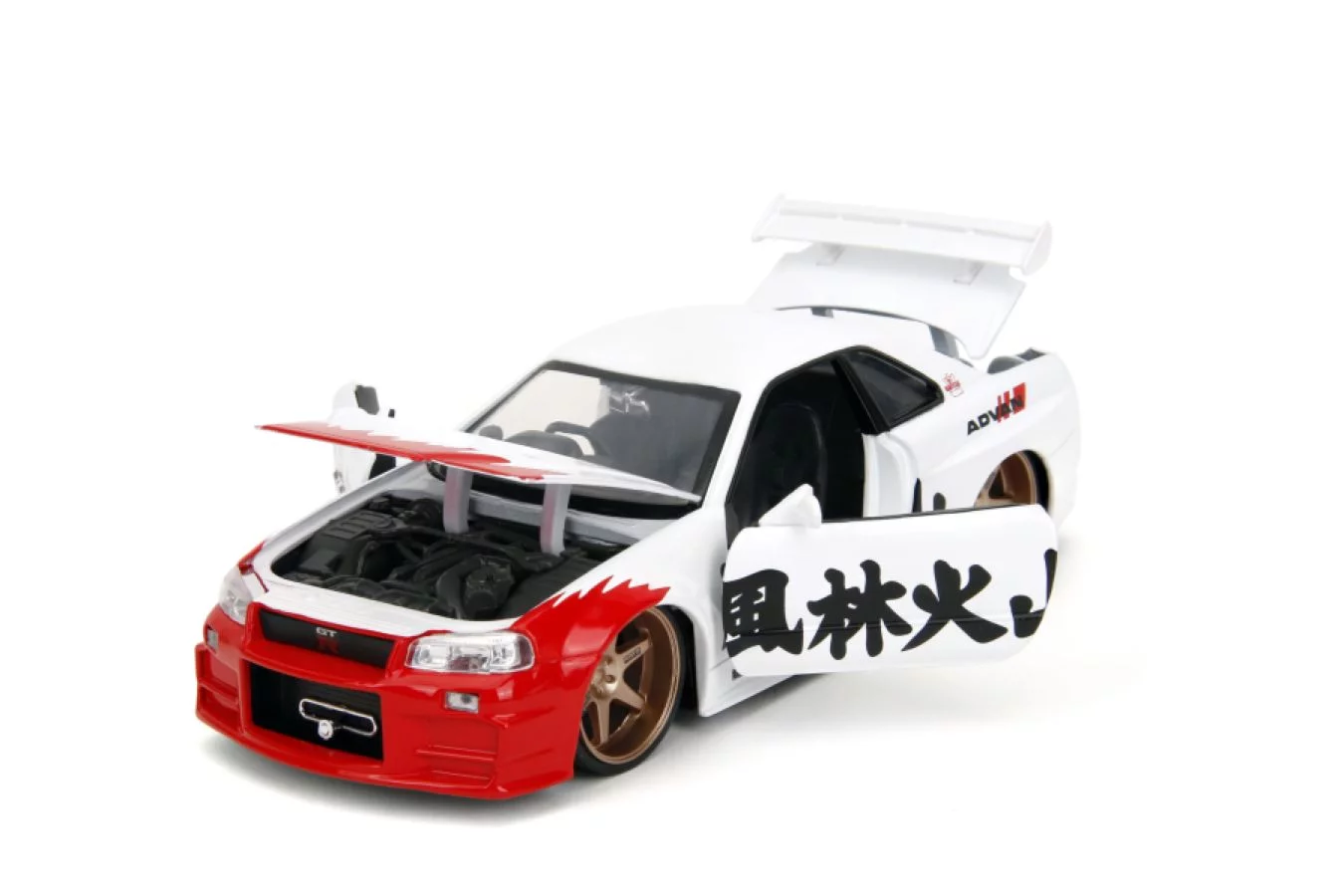 Street Fighter Diecast Model 1/24 Nissan Skyline GTR - model iz tlačno litega materiala fotografija izdelka