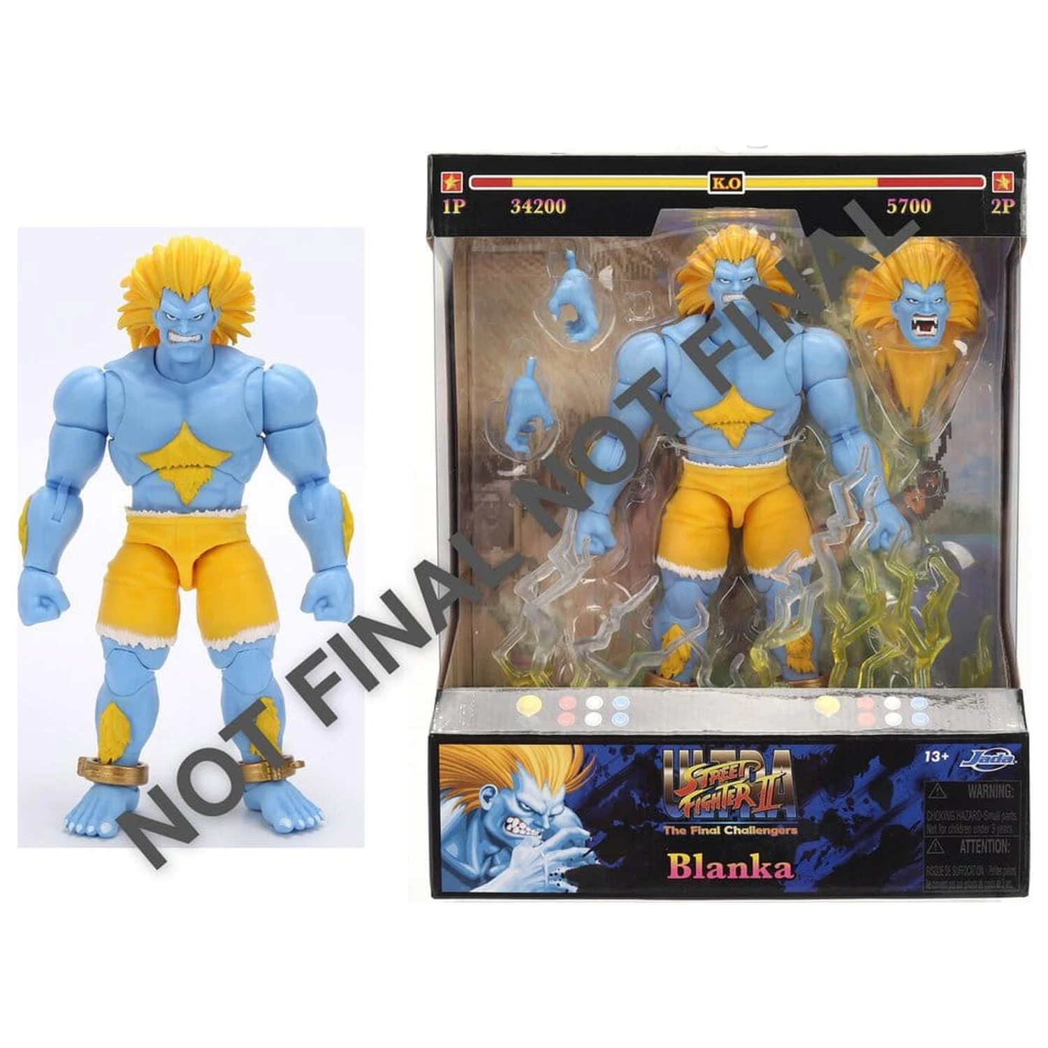 Street Fighter II akcijska figura Blanka P2 19 cm fotografija izdelka