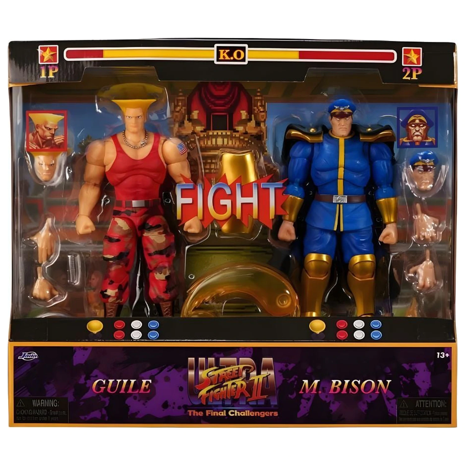 Street Fighter II Guile y Bison paket 2 figur 15 cm fotografija izdelka