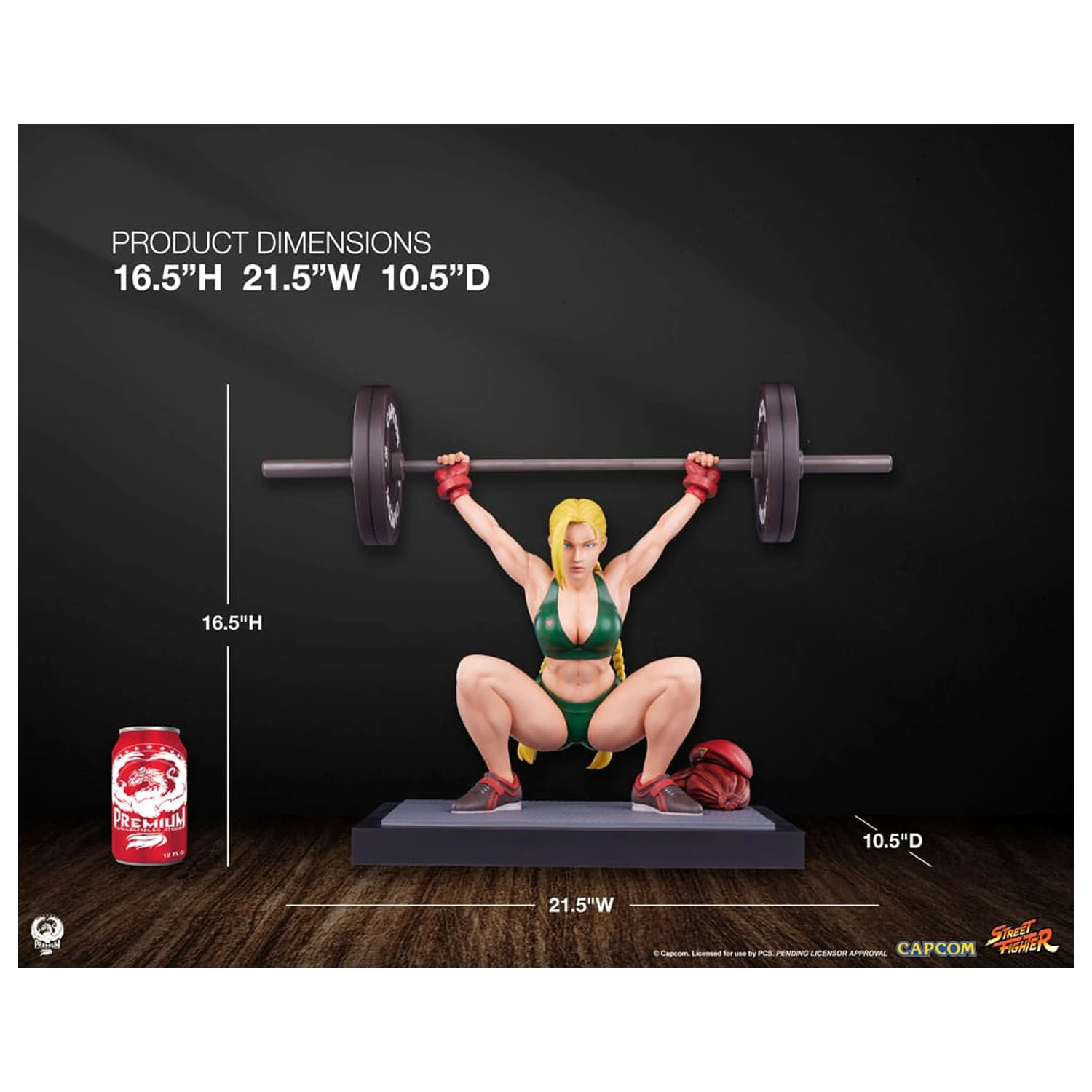 Street Fighter Premier Series kip 1/4 Cammy: Powerlifting 41 cm fotografija izdelka