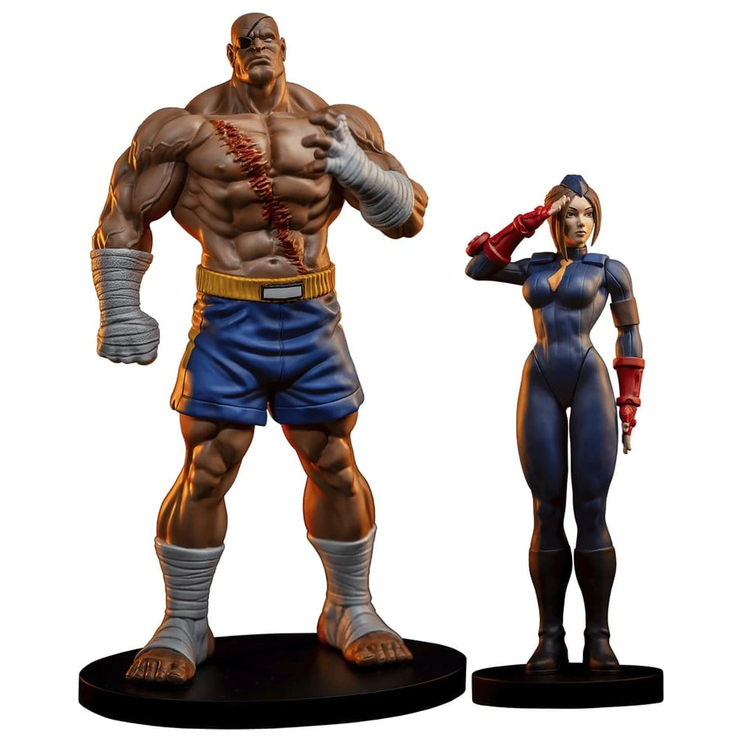 Street Fighter Street Jam Kipi 1/10 Sagat & Juli 24 cm fotografija izdelka