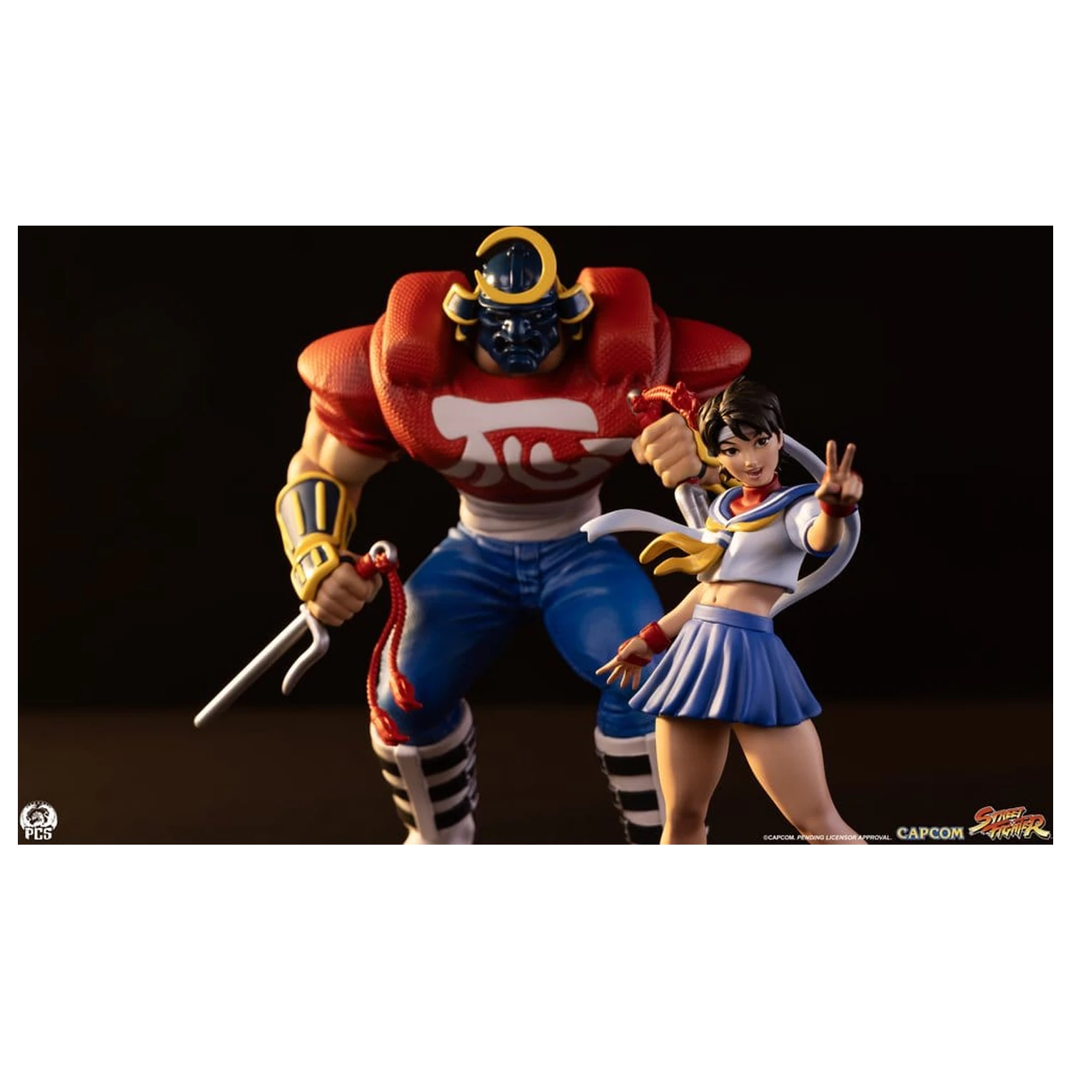Street Fighter Street Jam Kipi 1/10 Sakura & Sodom 22 cm fotografija izdelka