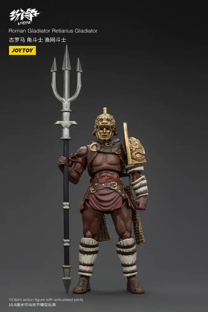 Akcijska figura Strife 1/18, rimski gladiator Retiarius Gladiator, 11 cm fotografija izdelka