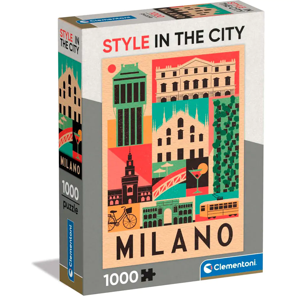 Sestavljanka Style in the City Milan 1000 kosov fotografija izdelka