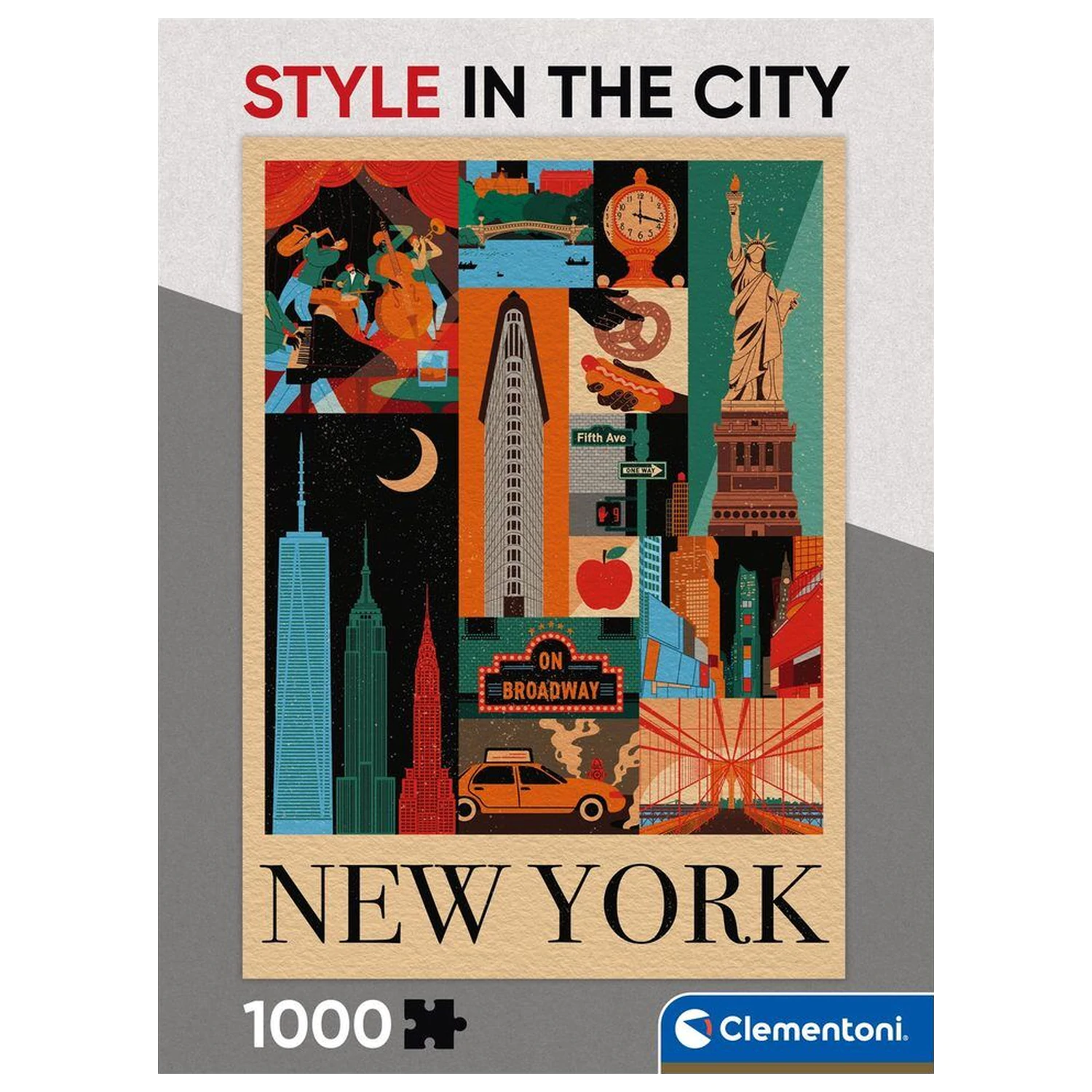 Style In The City New York sestavljanka 1000 kosov fotografija izdelka
