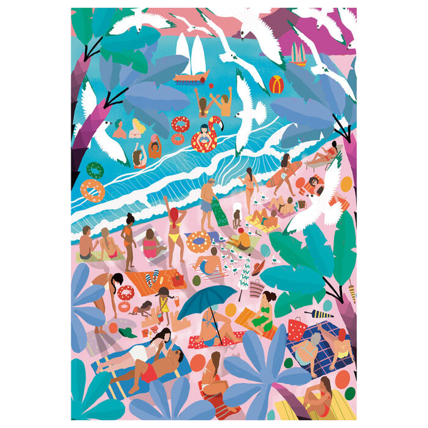 Sunday At the Beach puzzle 1000 kosov fotografija izdelka