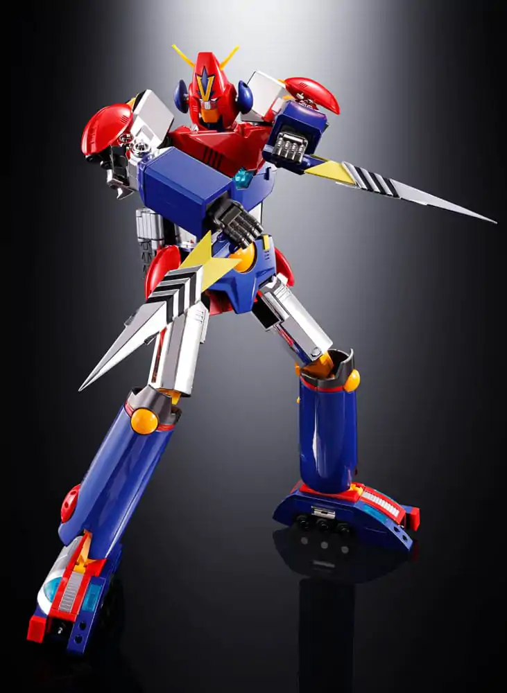 Super Electromagnetic Machine Voltes V Soul of Chogokin Diecast akcijska figura GX31-SP Com-Battler V Chogokin 50th Anniversary Ver. 25 cm fotografija izdelka