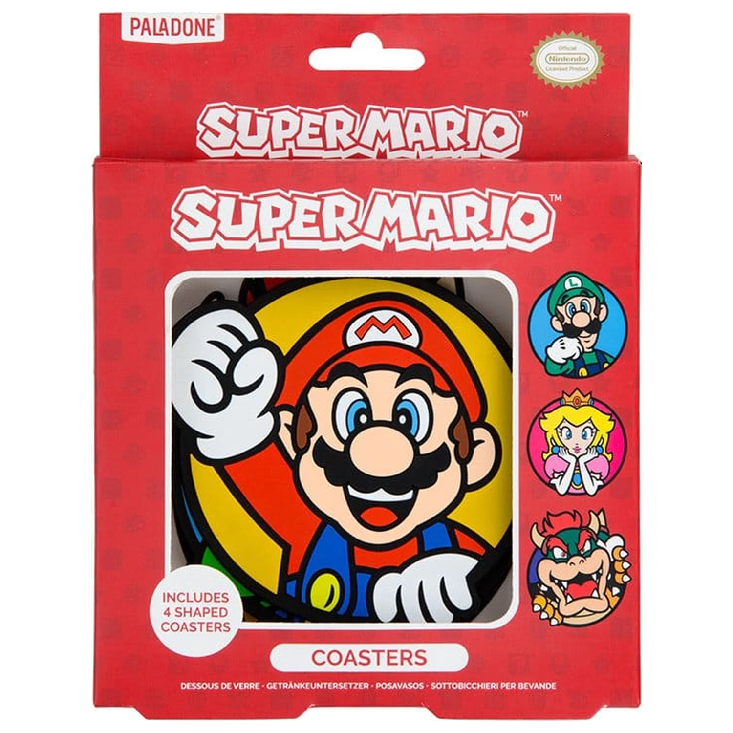 Super Mario podstavki 4-Pack fotografija izdelka