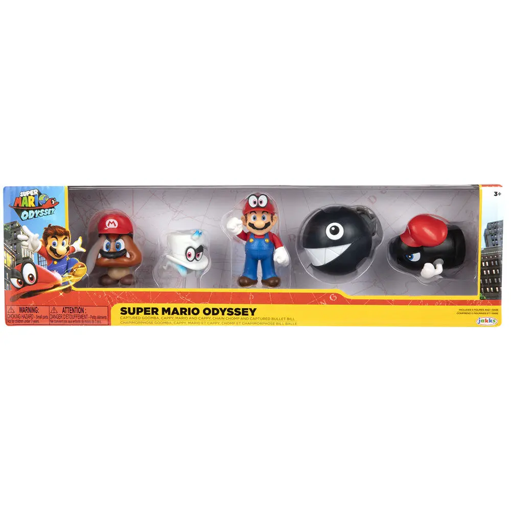 Super Mario Bros paket 5 figuric 6,5 cm fotografija izdelka