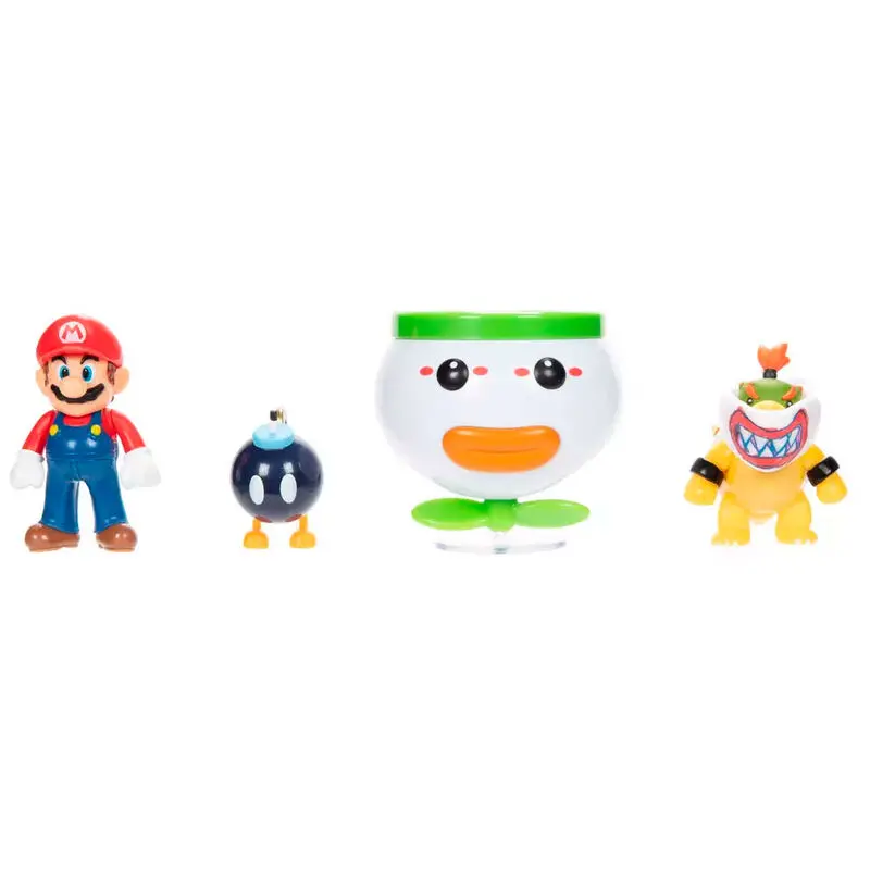 Super Mario Bros Mario in Bowser Jr. figure v blister pakiranju 6 cm fotografija izdelka