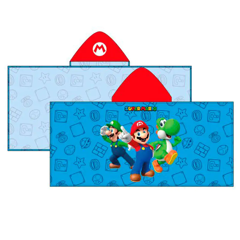 Super Mario Bros mikrovlakna pončo brisača fotografija izdelka