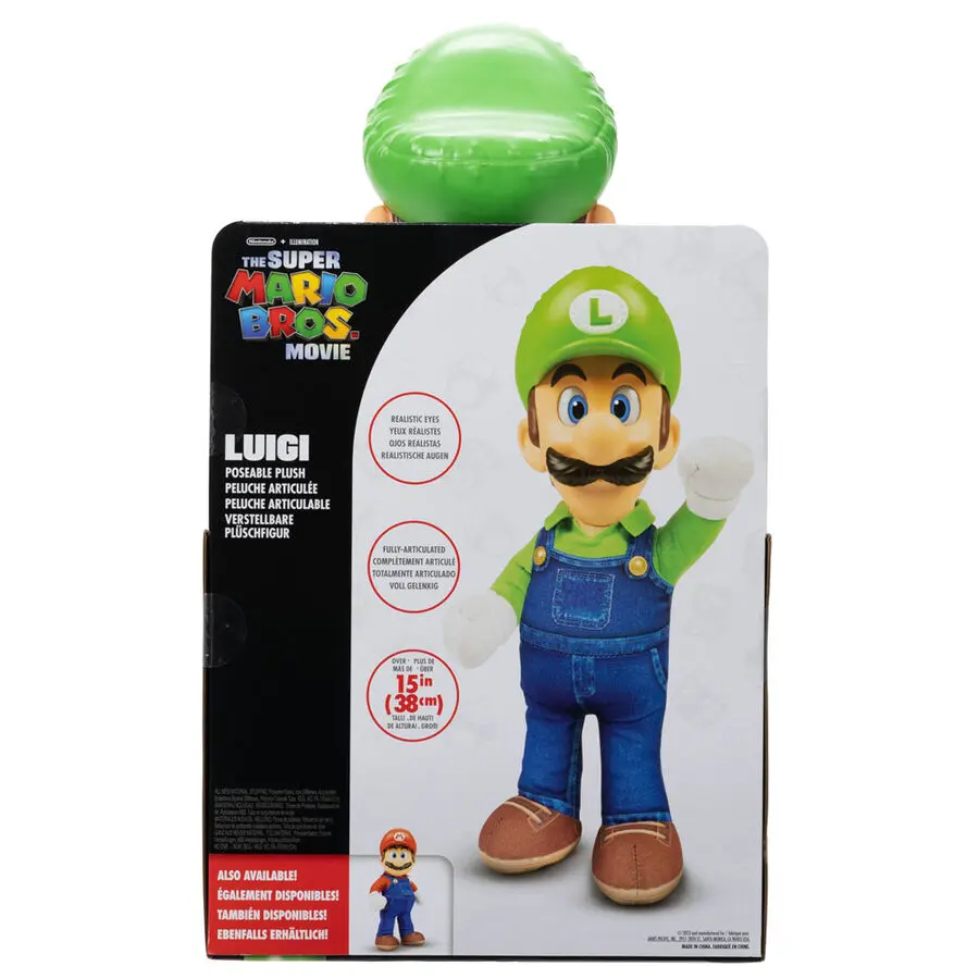 The Super Mario Bros. Movie Plišasta Figura Luigi 30 cm fotografija izdelka