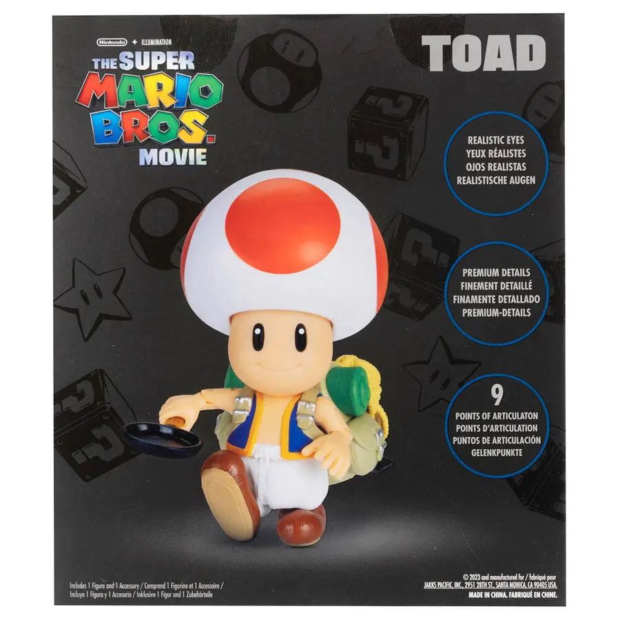 The Super Mario Bros. Movie akcijska figura Toad 13 cm fotografija izdelka