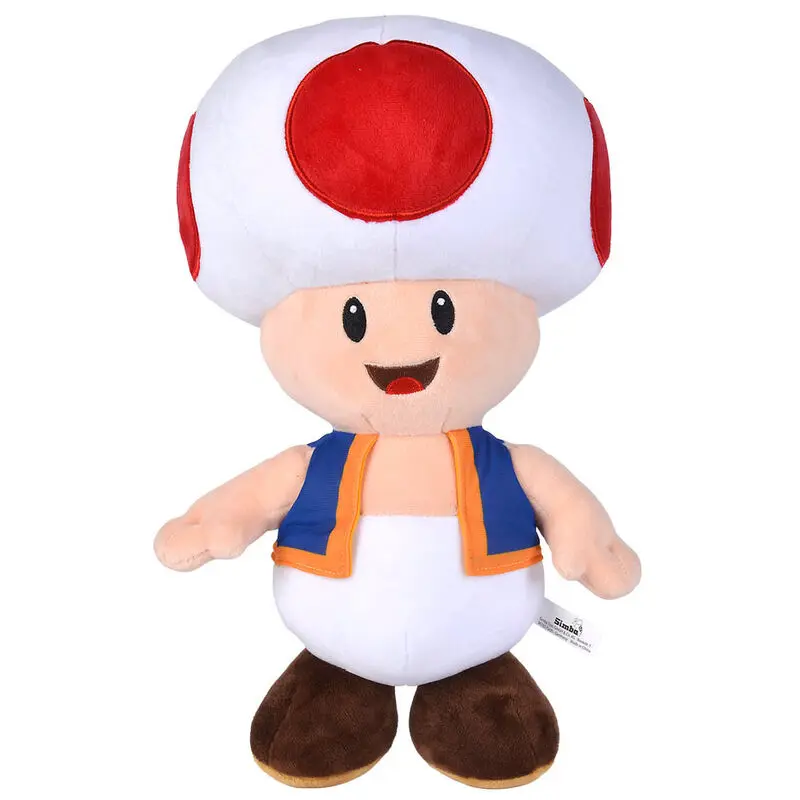 Super Mario Bros Toad plišasta igrača 40 cm fotografija izdelka