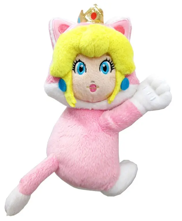 Super Mario Magnet Plišasta Figura Cat Peach 19 cm fotografija izdelka