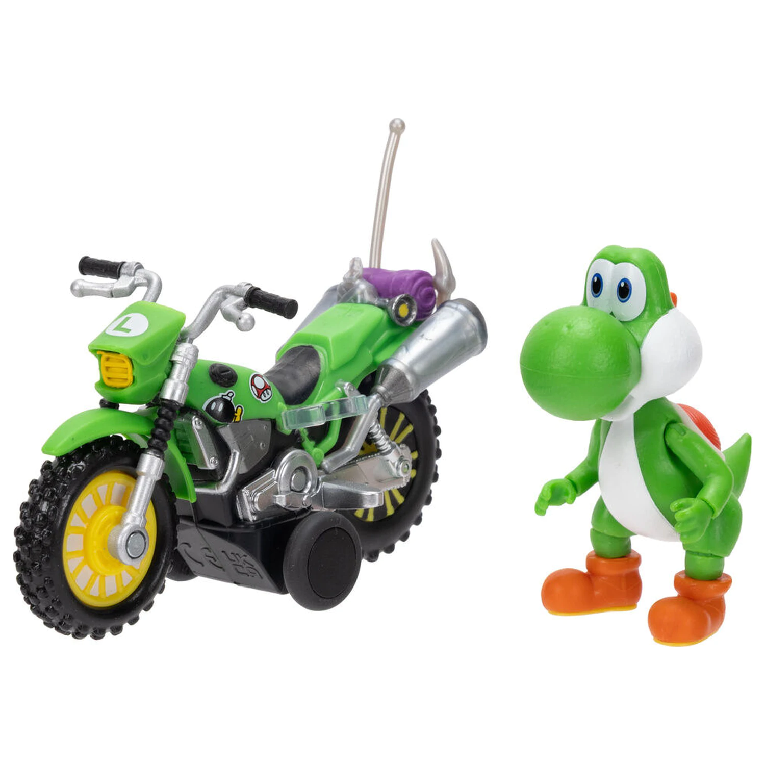 Super Mario figura in motorno kolo igrača - Yoshi fotografija izdelka