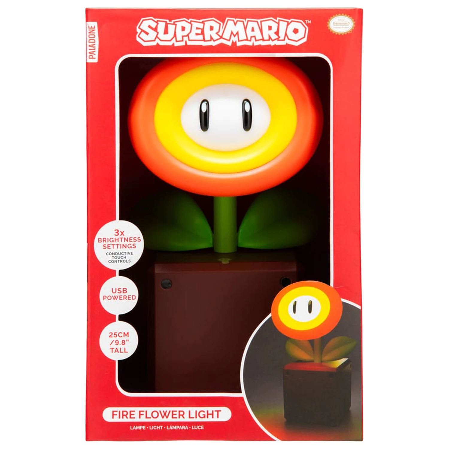Super Mario svetilka Fire Flower fotografija izdelka