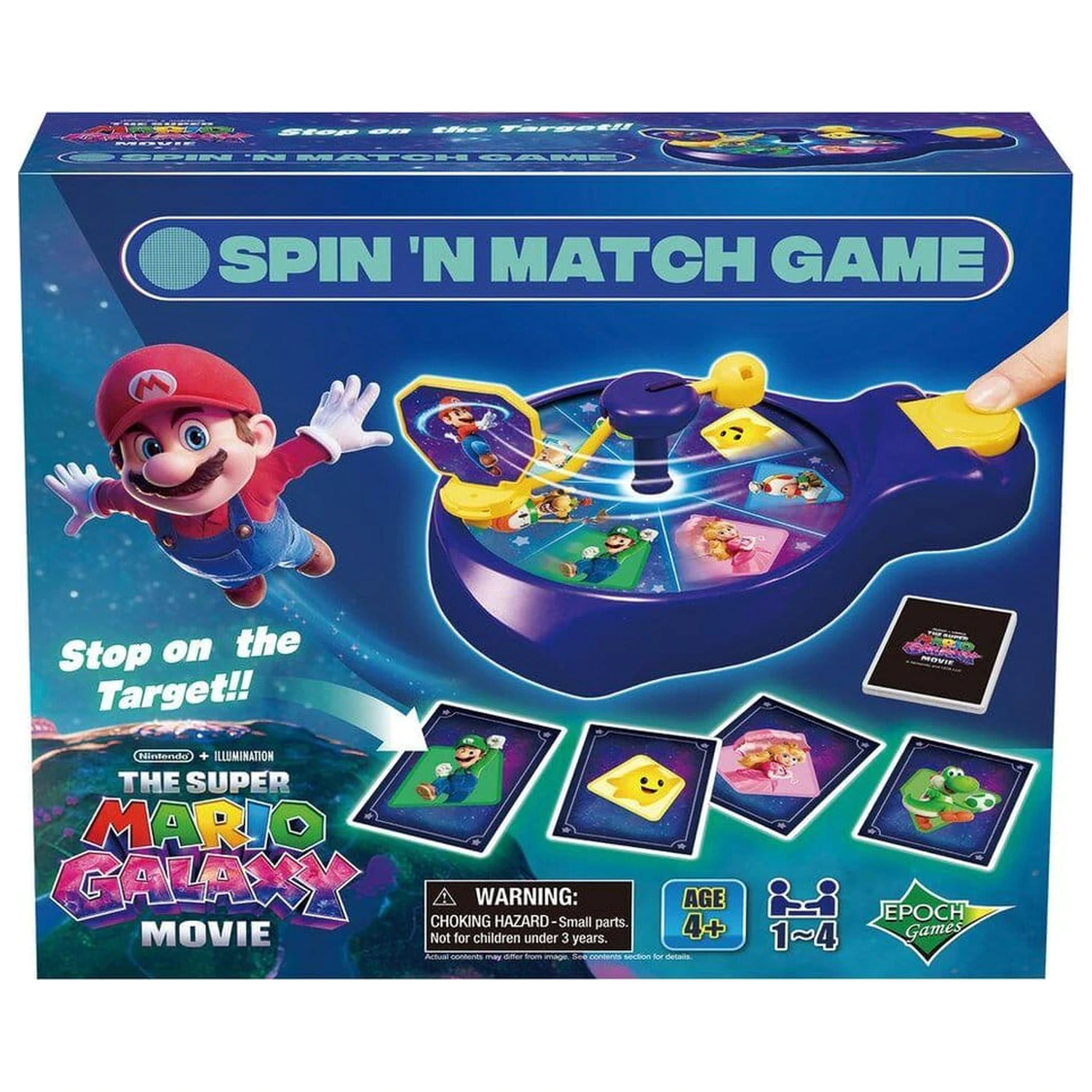 Super Mario igra Galaxy Movie Spin'n Match fotografija izdelka