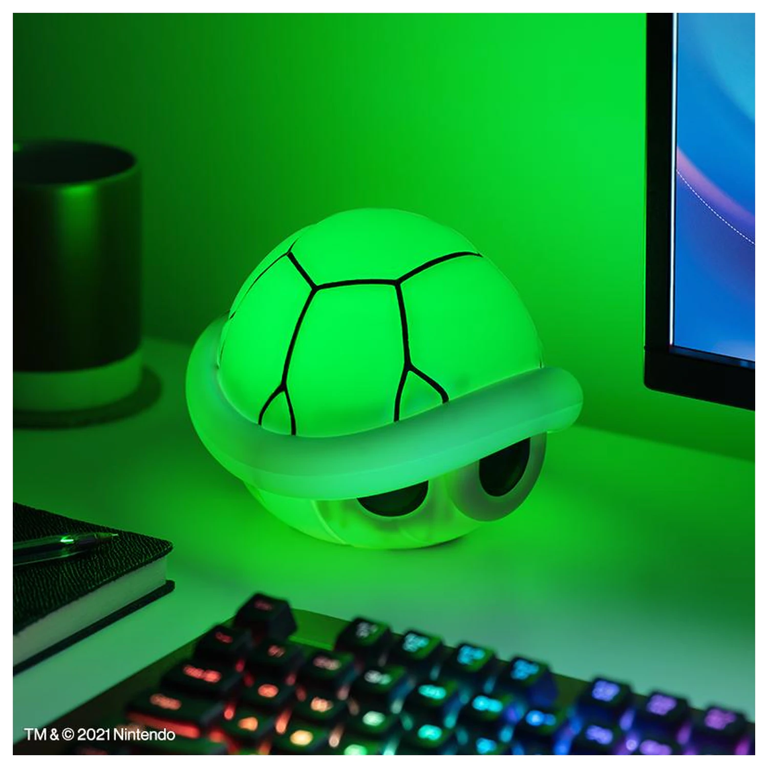 Super Mario Green Shell dekorativna lučka z zvokom 15cm fotografija izdelka