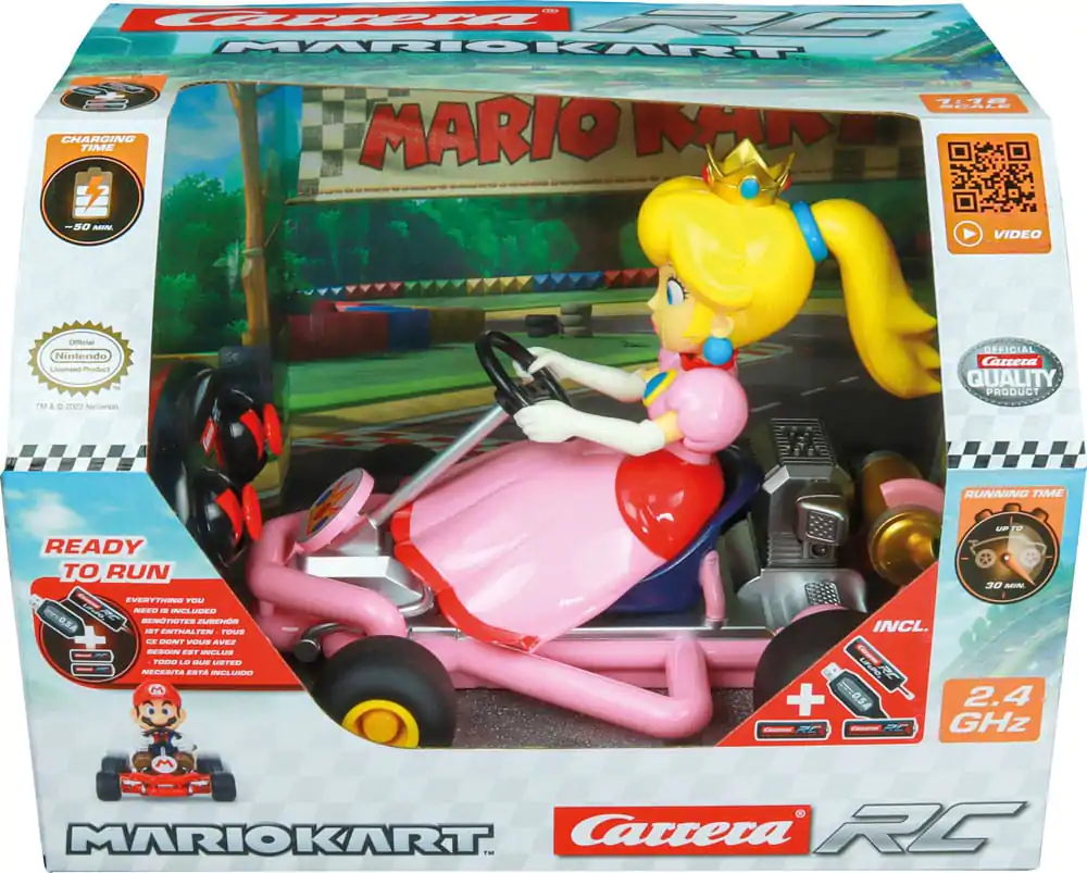Super Mario Kart RC avto na daljinsko upravljanje 1/18 2.4GHz Pipe Kart Peach fotografija izdelka