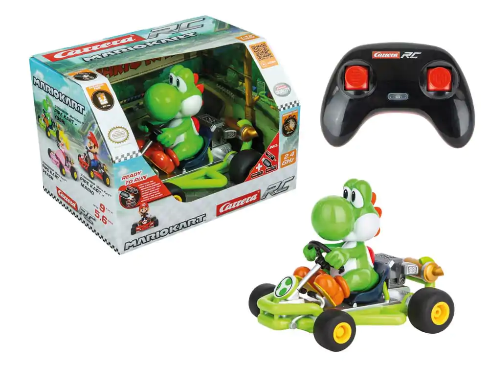 Super Mario Kart RC avto na daljinsko upravljanje 1/18 2.4GHz Pipe Kart Yoshi fotografija izdelka
