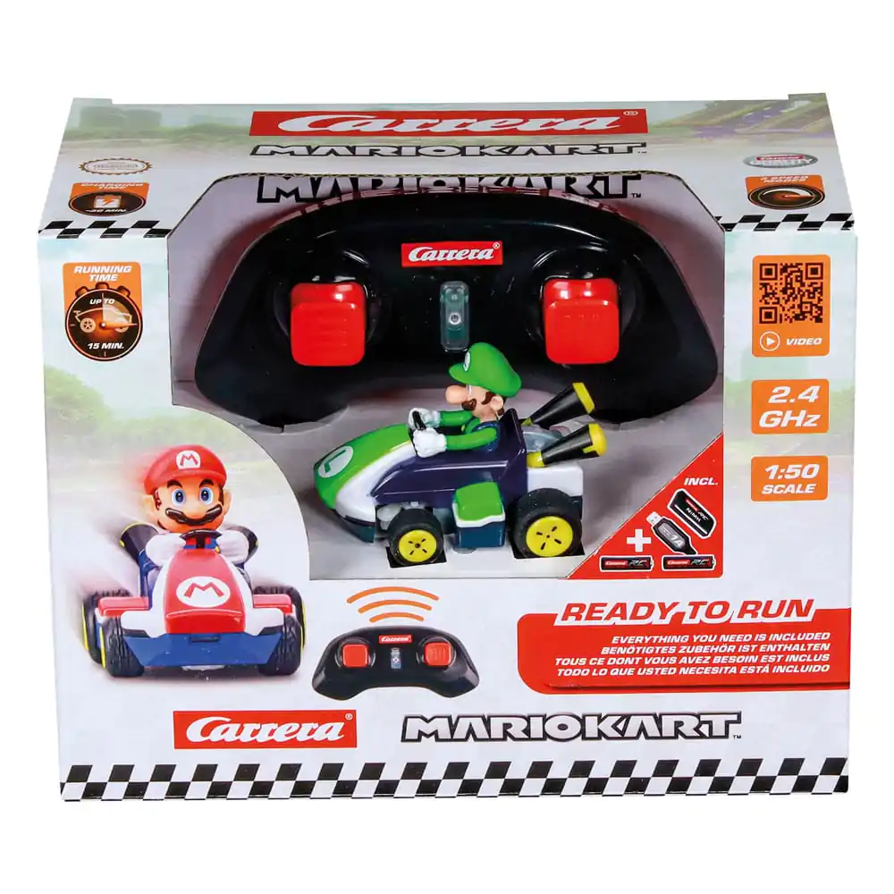 Super Mario Kart RC avto na daljinsko upravljanje 1/50 2.4GHz Mini Luigi fotografija izdelka