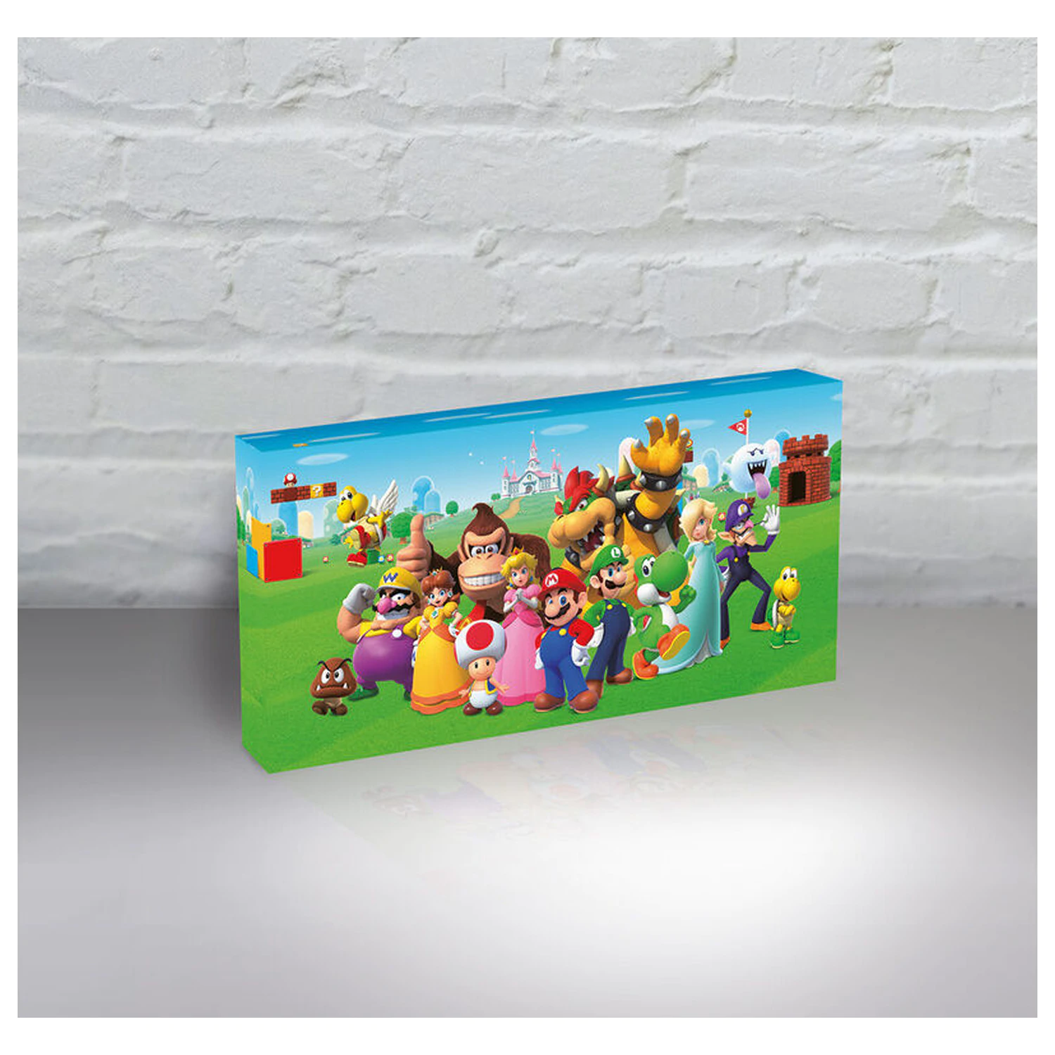 Super Mario svetleče platno fotografija izdelka