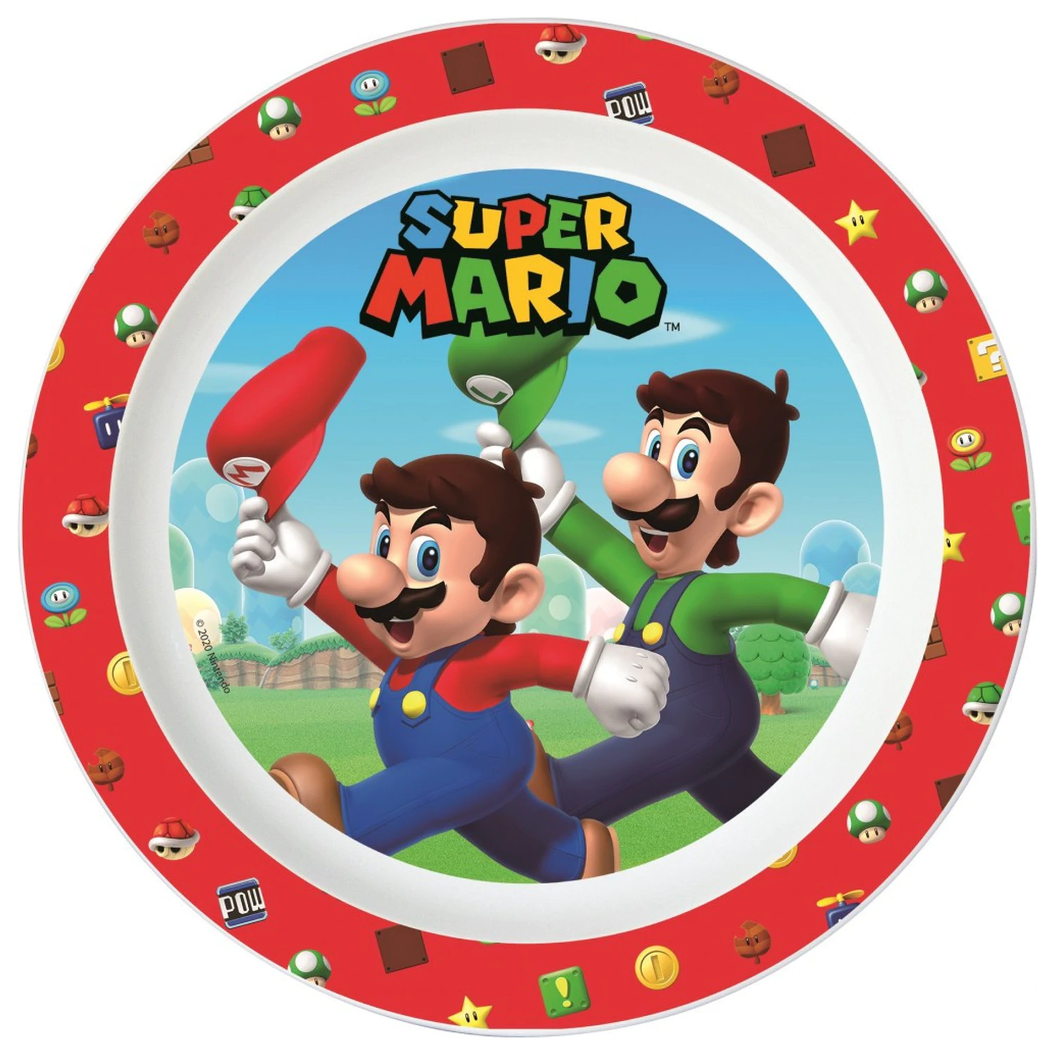 Super Mario Mushroom Kingdom mikro ravna plošča fotografija izdelka