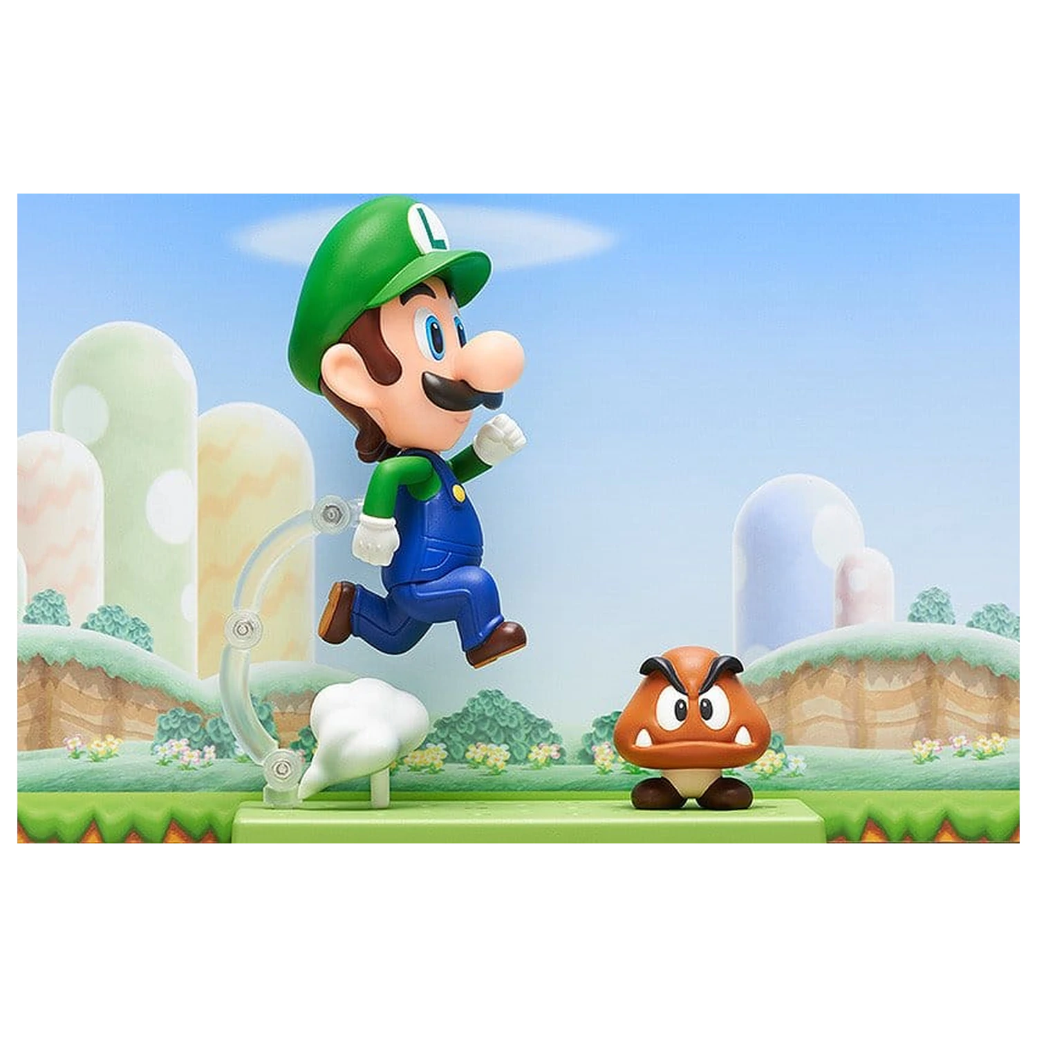 Super Mario Nendoroid Action Figura Luigi 10cm fotografija izdelka